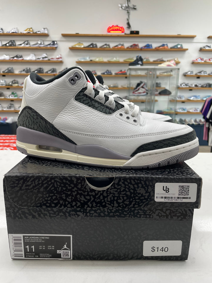Jordan 3 Retro Cement Grey - Worn