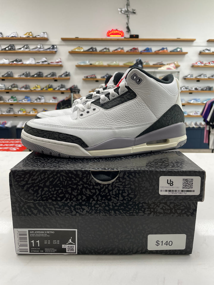 Jordan 3 Retro Cement Grey - Worn