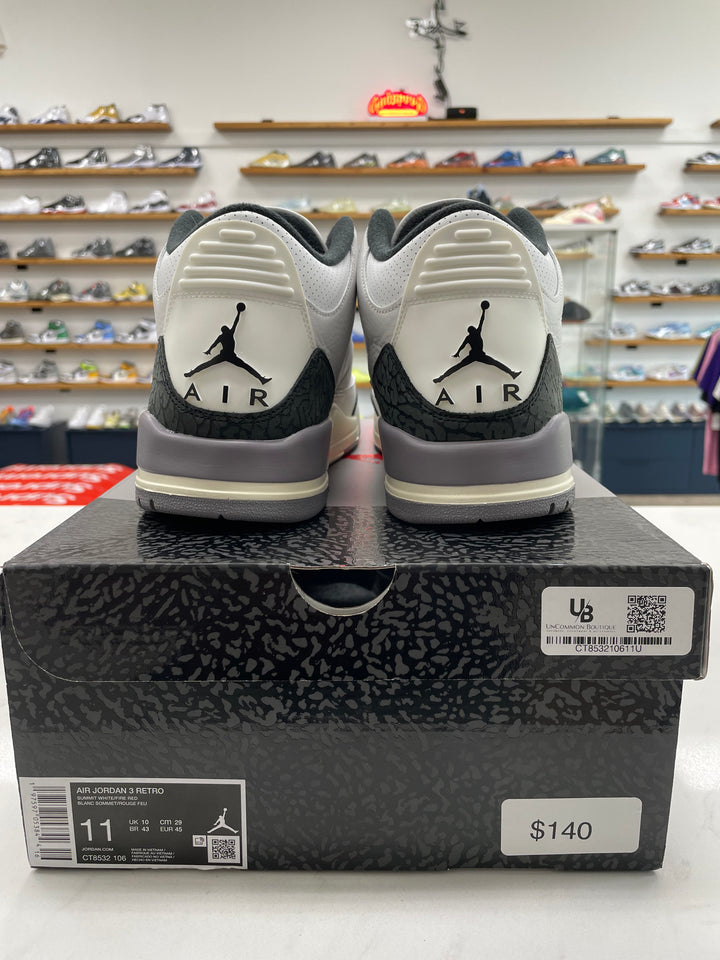 Jordan 3 Retro Cement Grey - Worn