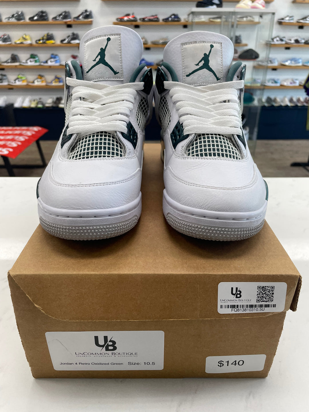 Jordan 4 Retro Oxidized Green - Worn