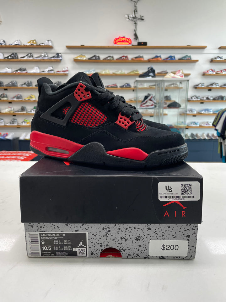 Jordan 4 Retro Red Thunder - Worn
