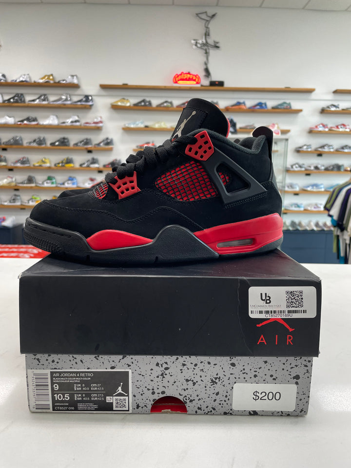 Jordan 4 Retro Red Thunder - Worn