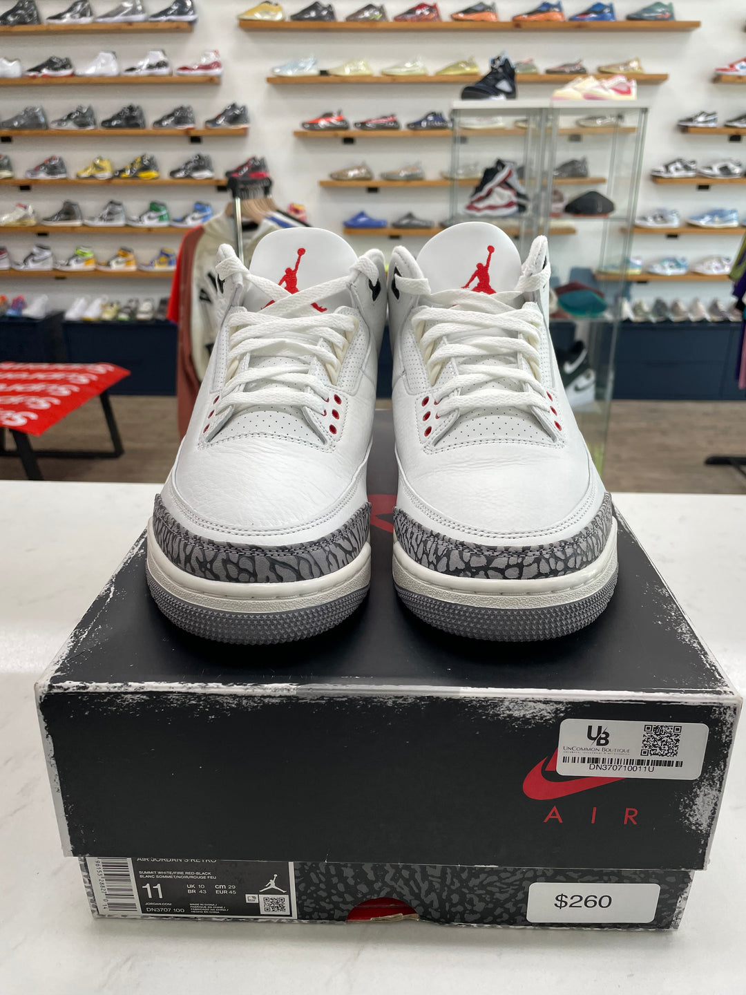 Jordan 3 Retro White Cement Reimagined - Worn