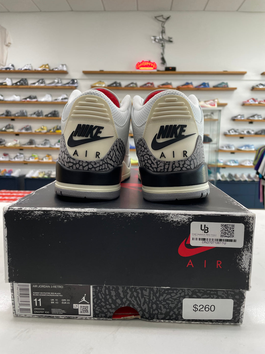 Jordan 3 Retro White Cement Reimagined - Worn