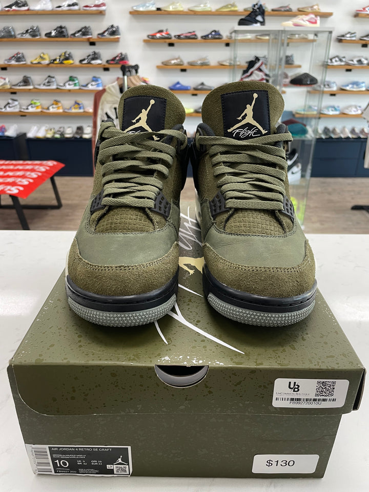 Jordan 4 Retro SE Craft Medium Olive - Worn