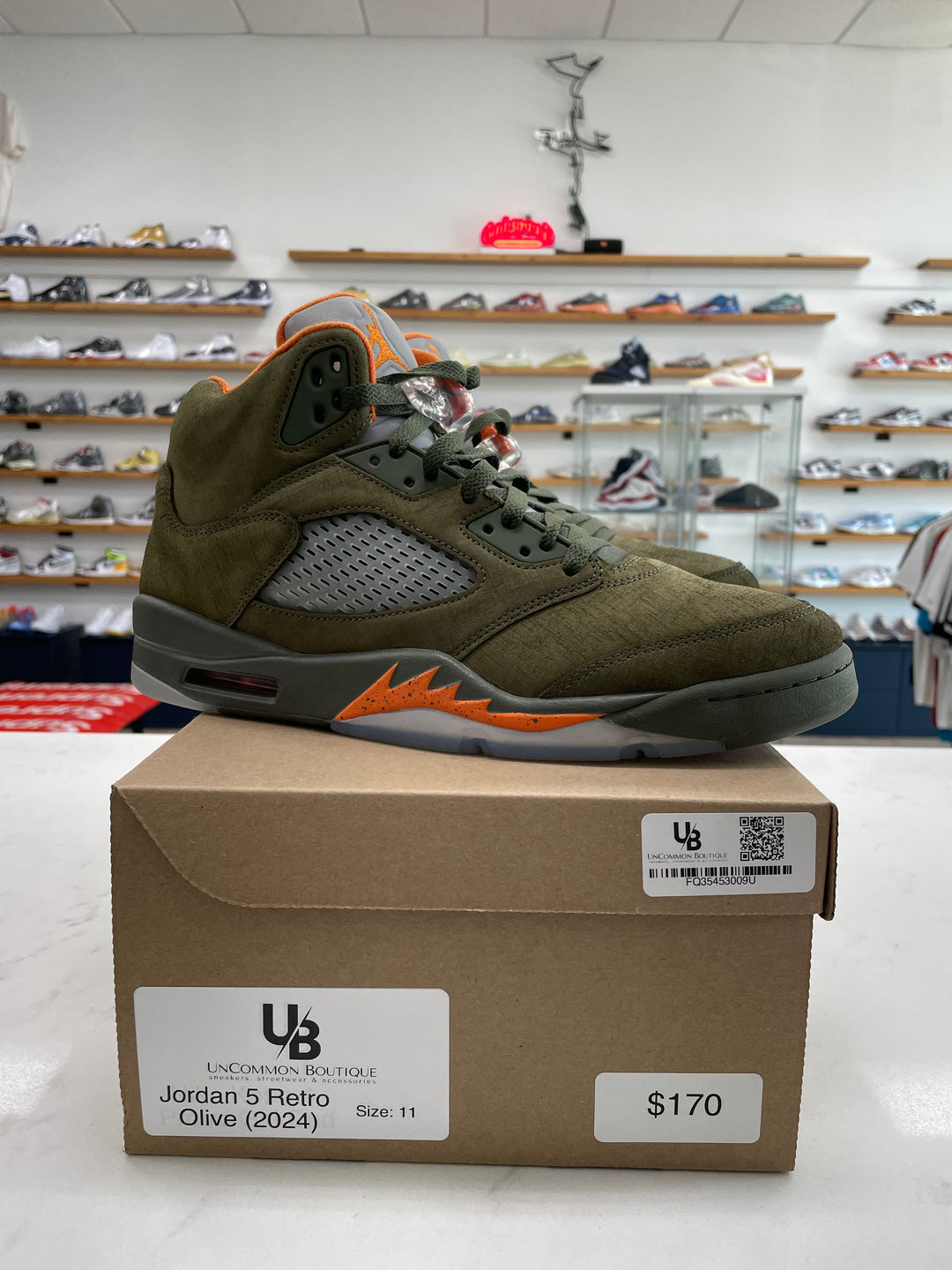 Jordan 5 Retro Olive (2024) - Worn