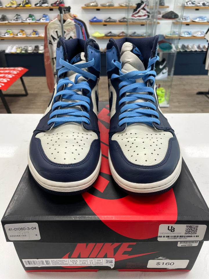 Jordan 1 Retro High Obsidian - Worn
