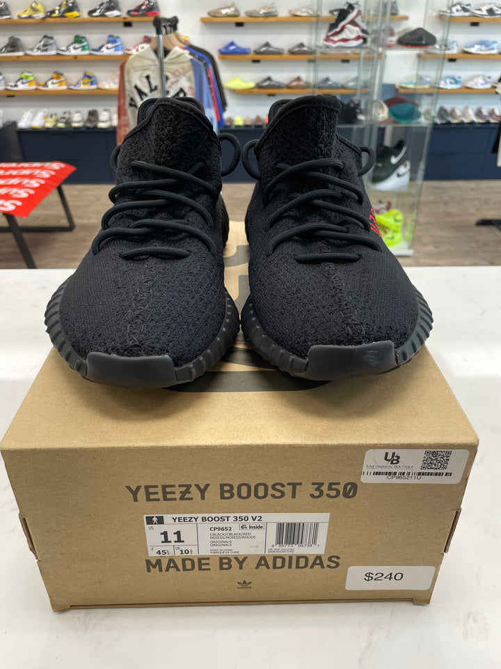 adidas Yeezy Boost 350 V2 Black Red - Worn