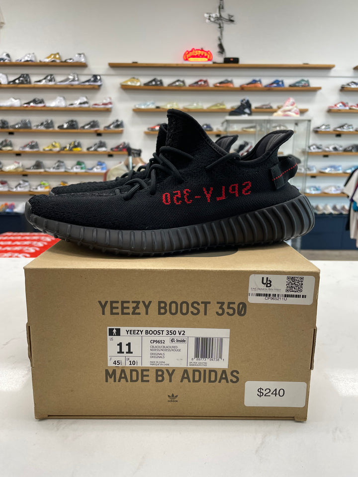 adidas Yeezy Boost 350 V2 Black Red - Worn