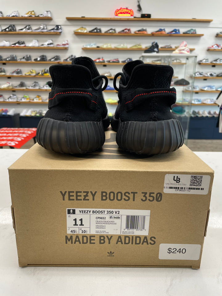 adidas Yeezy Boost 350 V2 Black Red - Worn