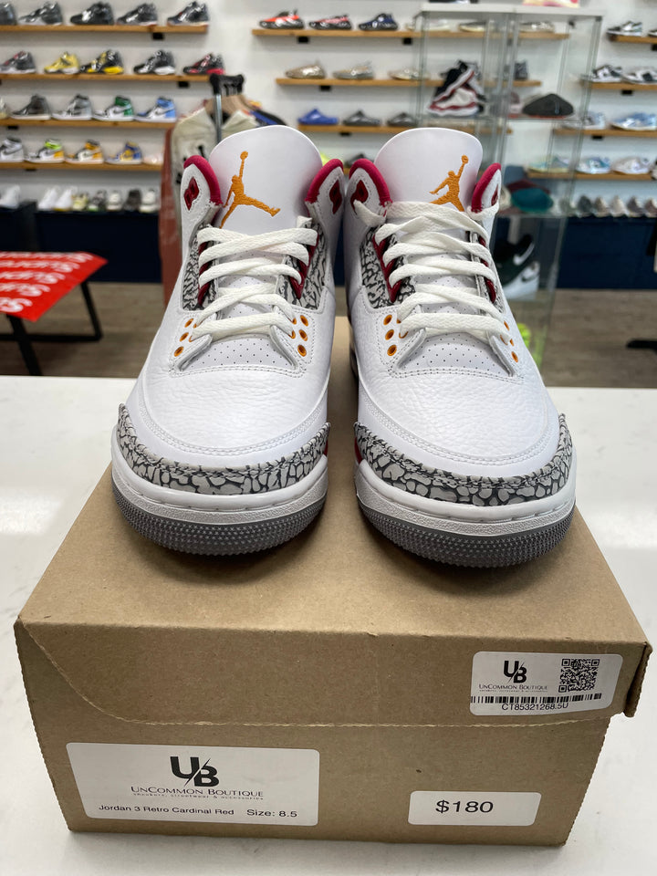 Jordan 3 Retro Cardinal Red - Worn