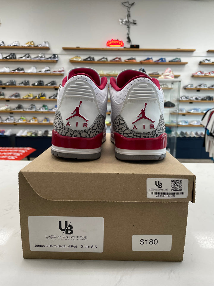 Jordan 3 Retro Cardinal Red - Worn