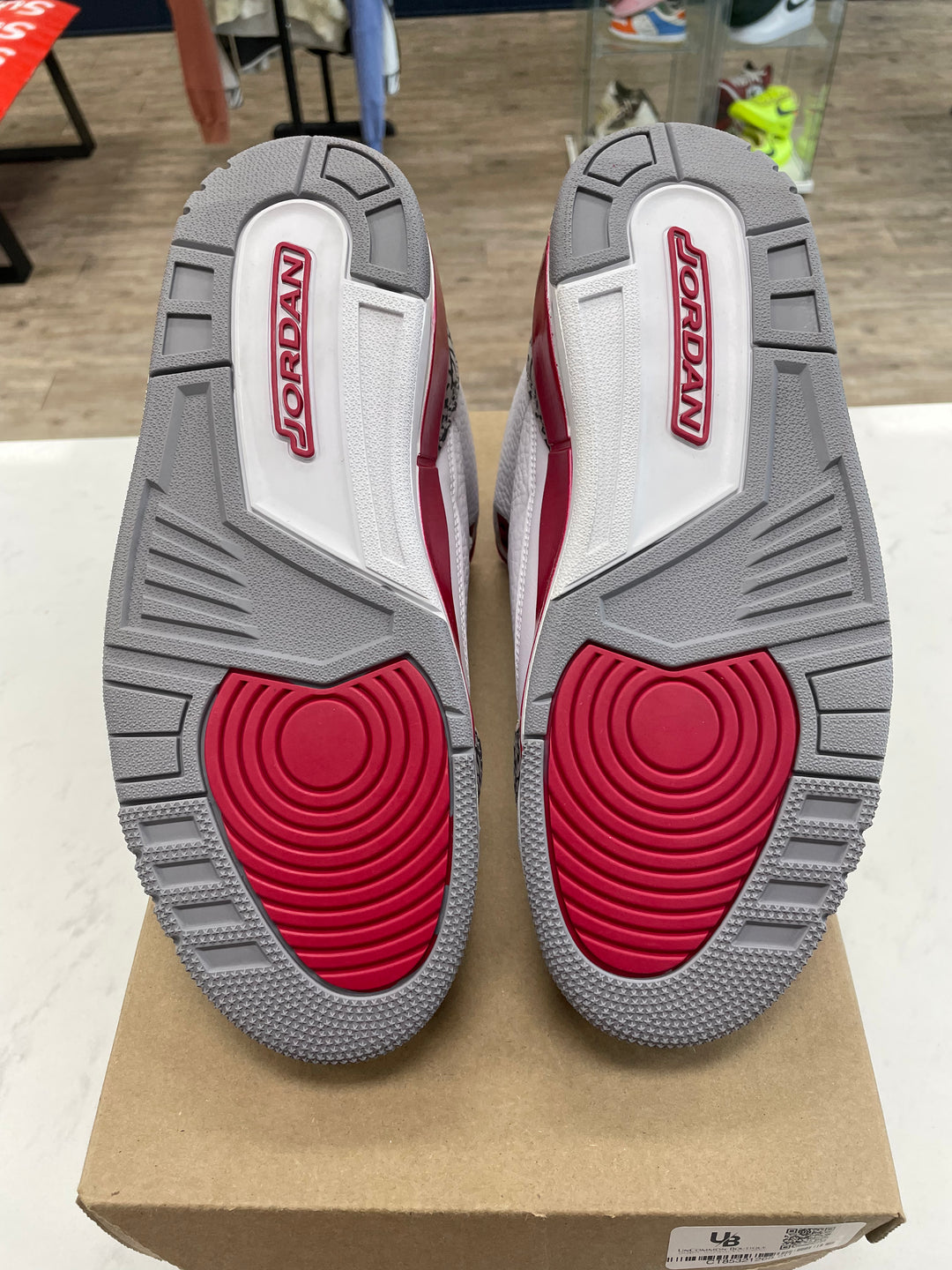 Jordan 3 Retro Cardinal Red - Worn