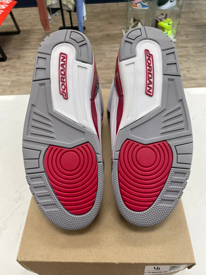 Jordan 3 Retro Cardinal Red - Worn
