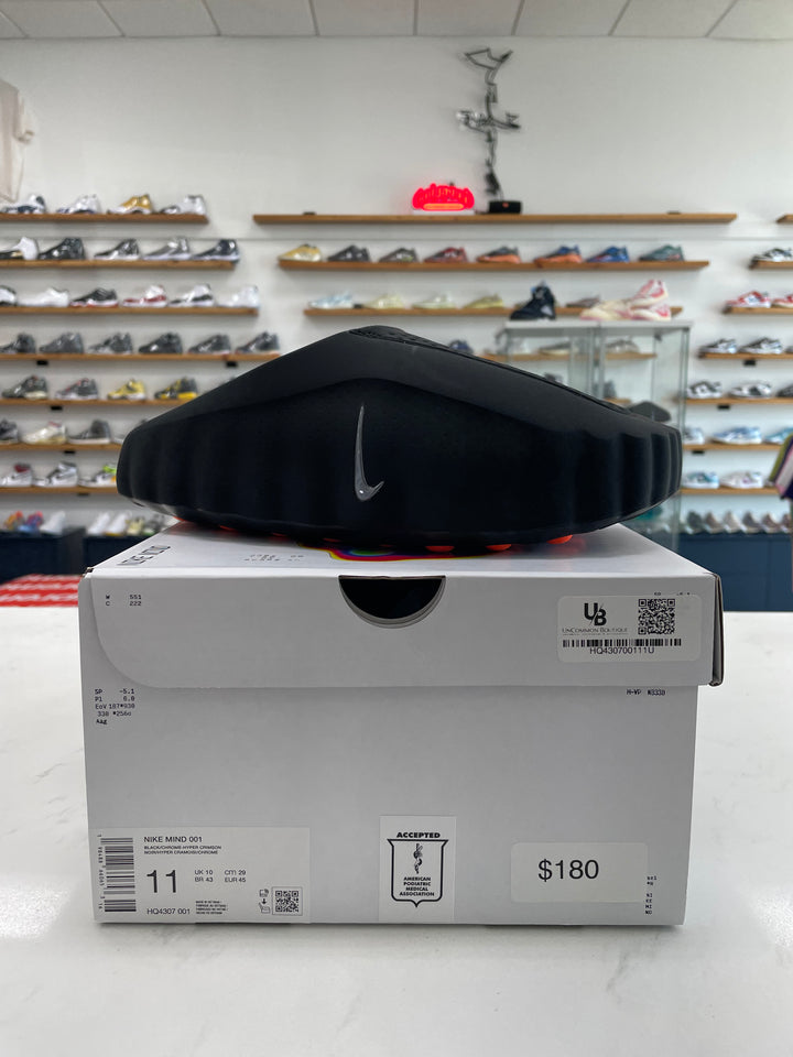 Nike Mind 001 Slide Black Chrome - Worn