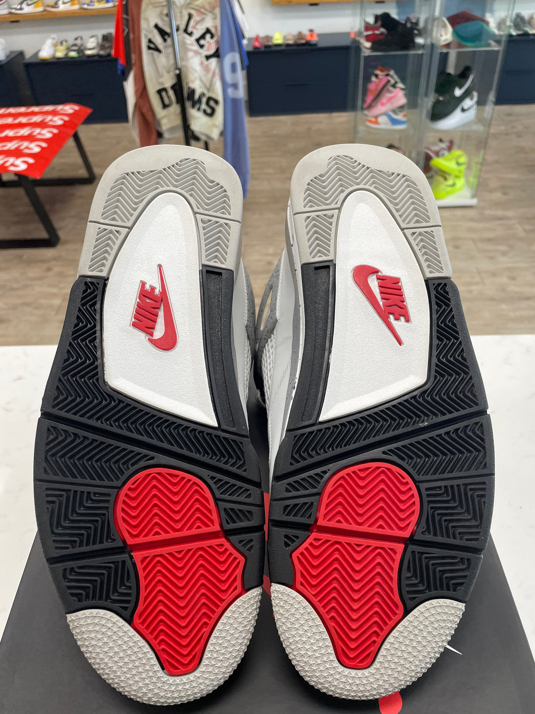 Jordan 4 Retro White Cement (2025) - Worn