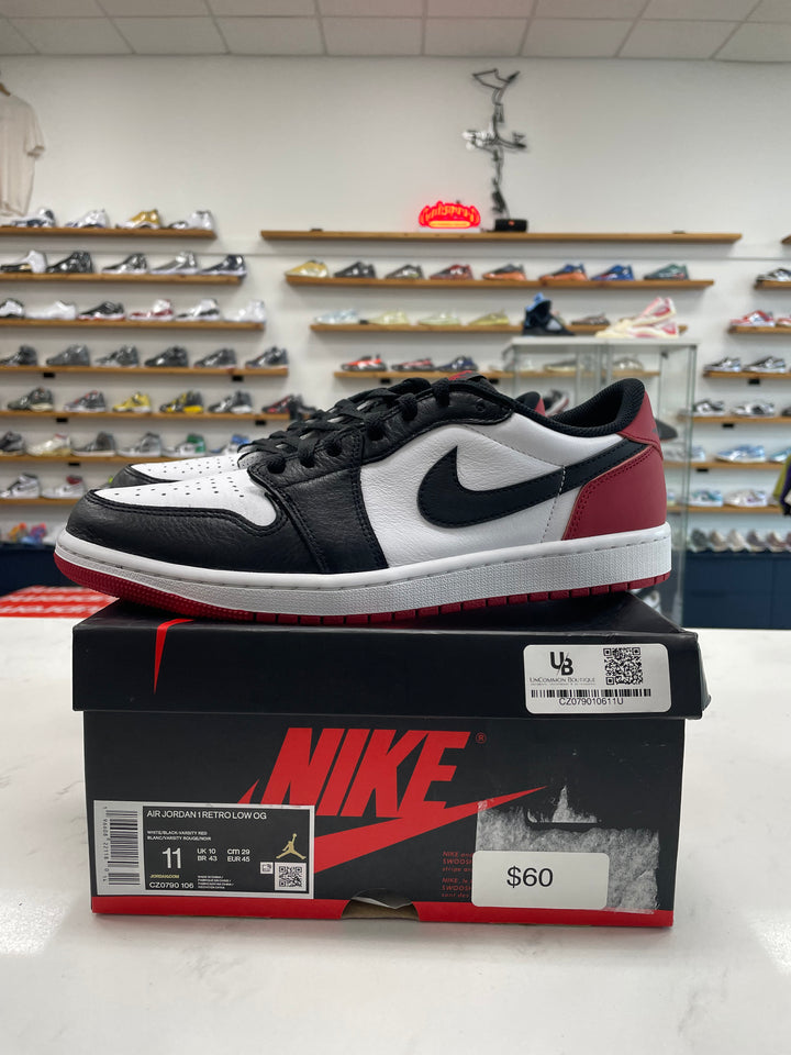 Jordan 1 Retro Low OG Black Toe (2023) - Worn