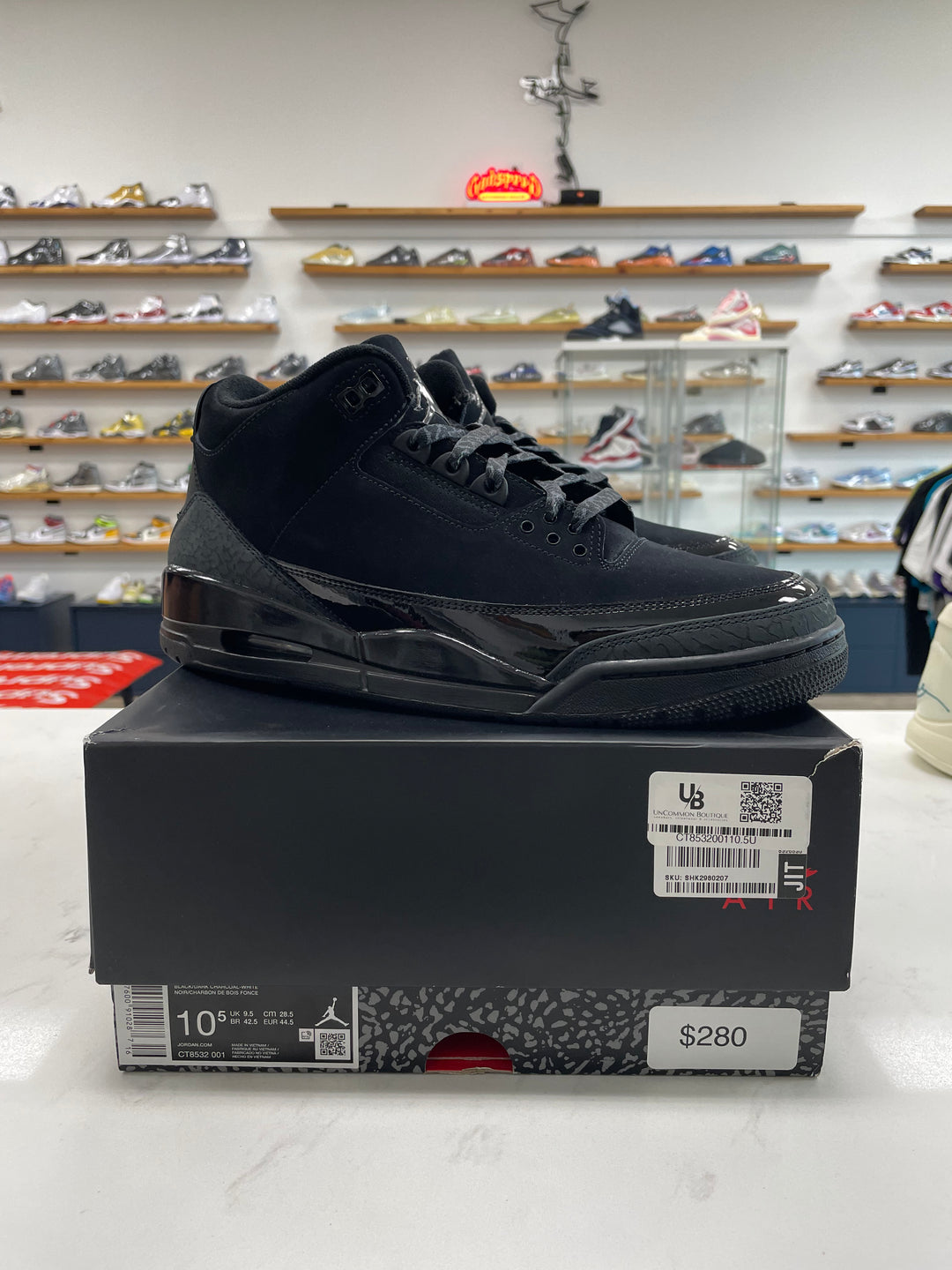 Jordan 3 Retro Black Cat (2025) - Worn