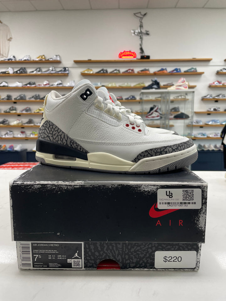 Jordan 3 Retro White Cement Reimagined - Worn