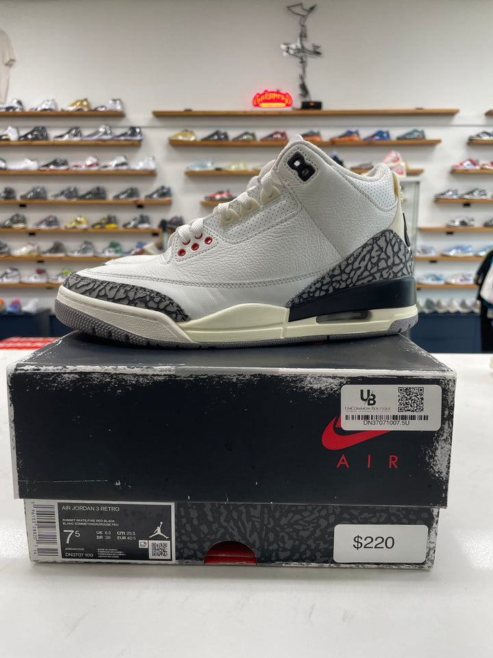 Jordan 3 Retro White Cement Reimagined - Worn
