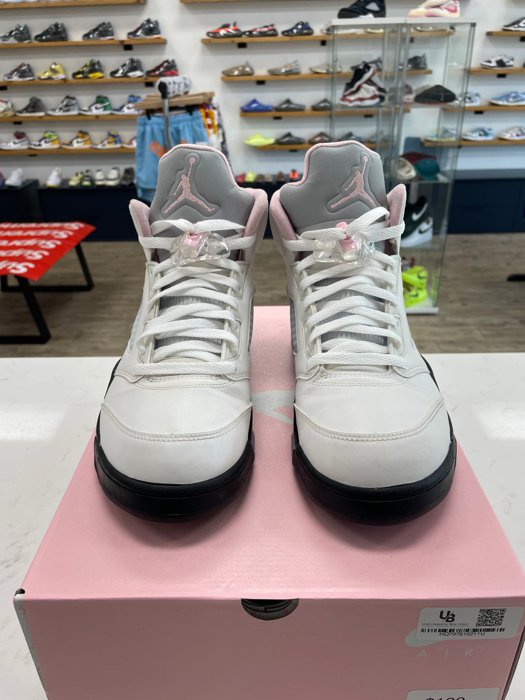 Jordan 5 Retro Medium Soft Pink - Worn
