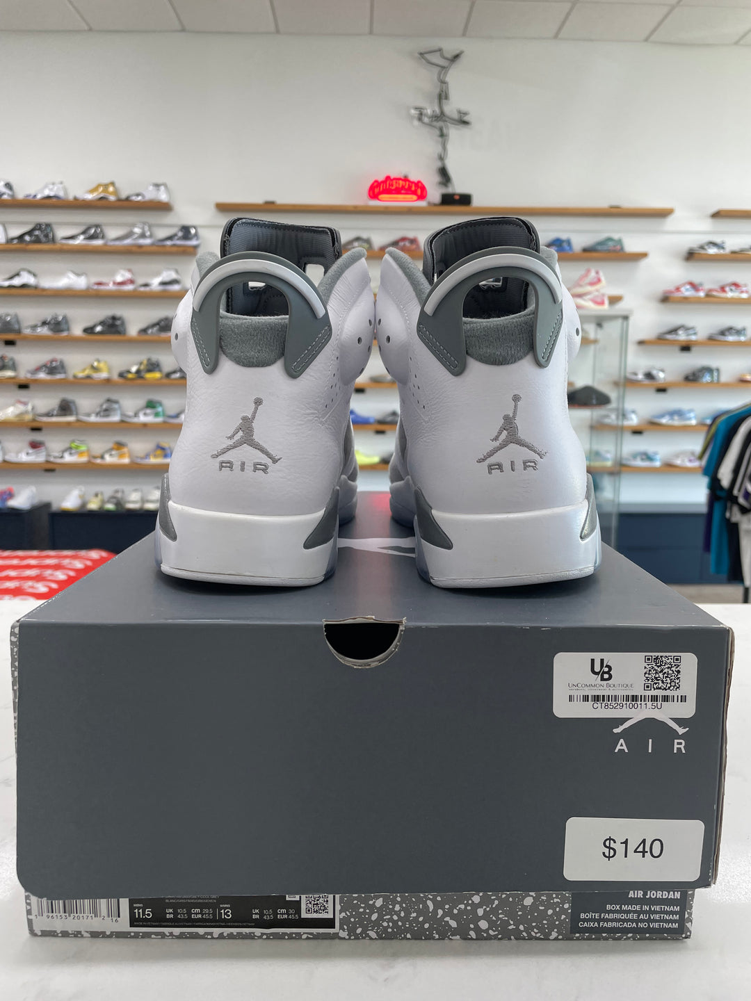 Jordan 6 Retro Cool Grey - Worn
