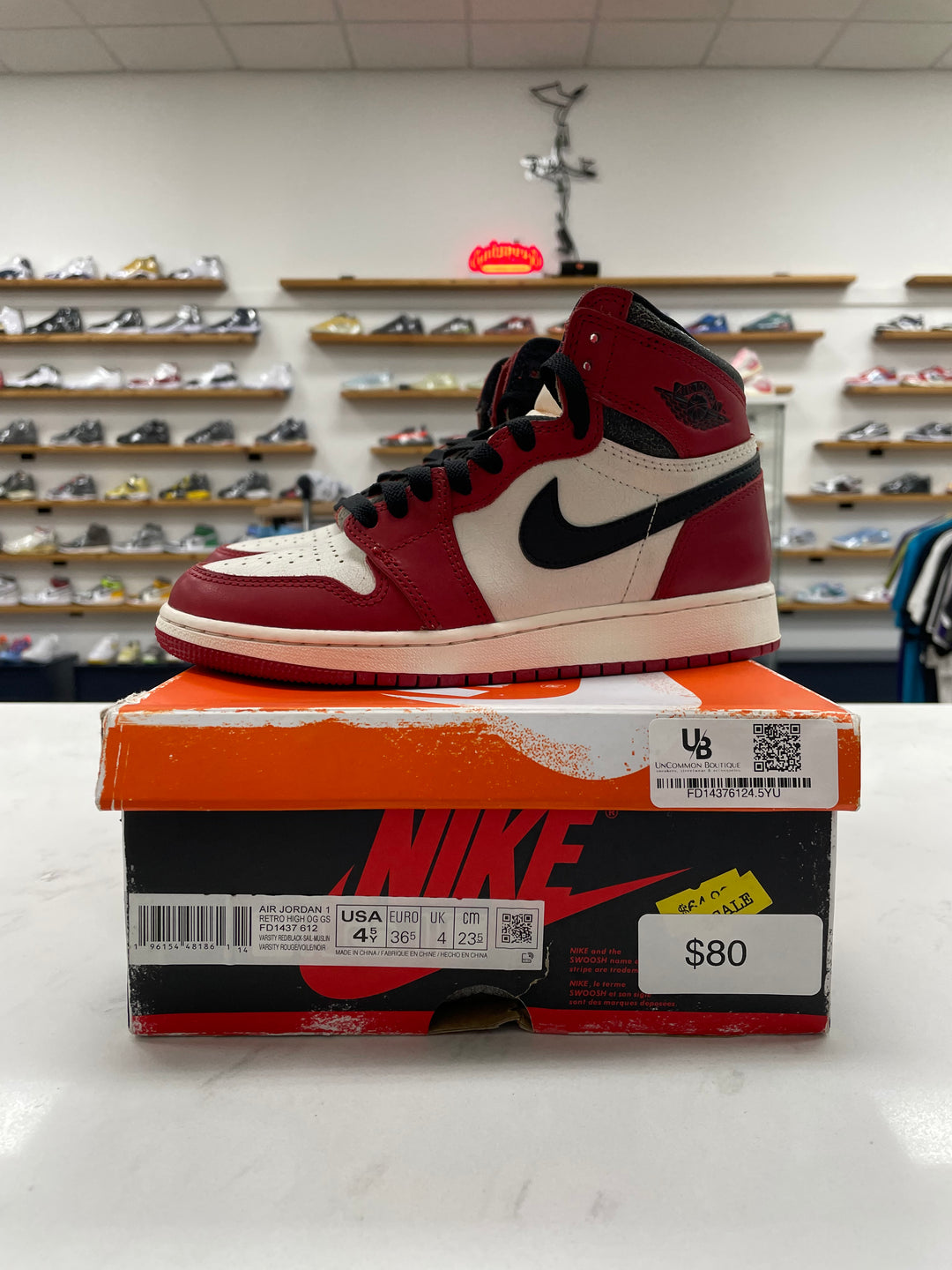 Jordan 1 Retro High OG Chicago Lost and Found (GS) - Worn
