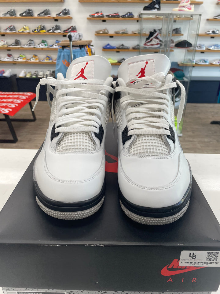 Jordan 4 Retro White Cement (2025) - Worn