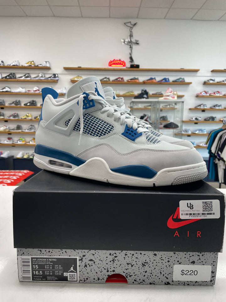 Jordan 4 Retro Military Blue (2024) - Worn