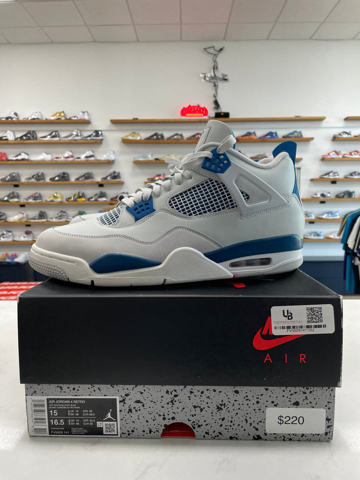 Jordan 4 Retro Military Blue (2024) - Worn