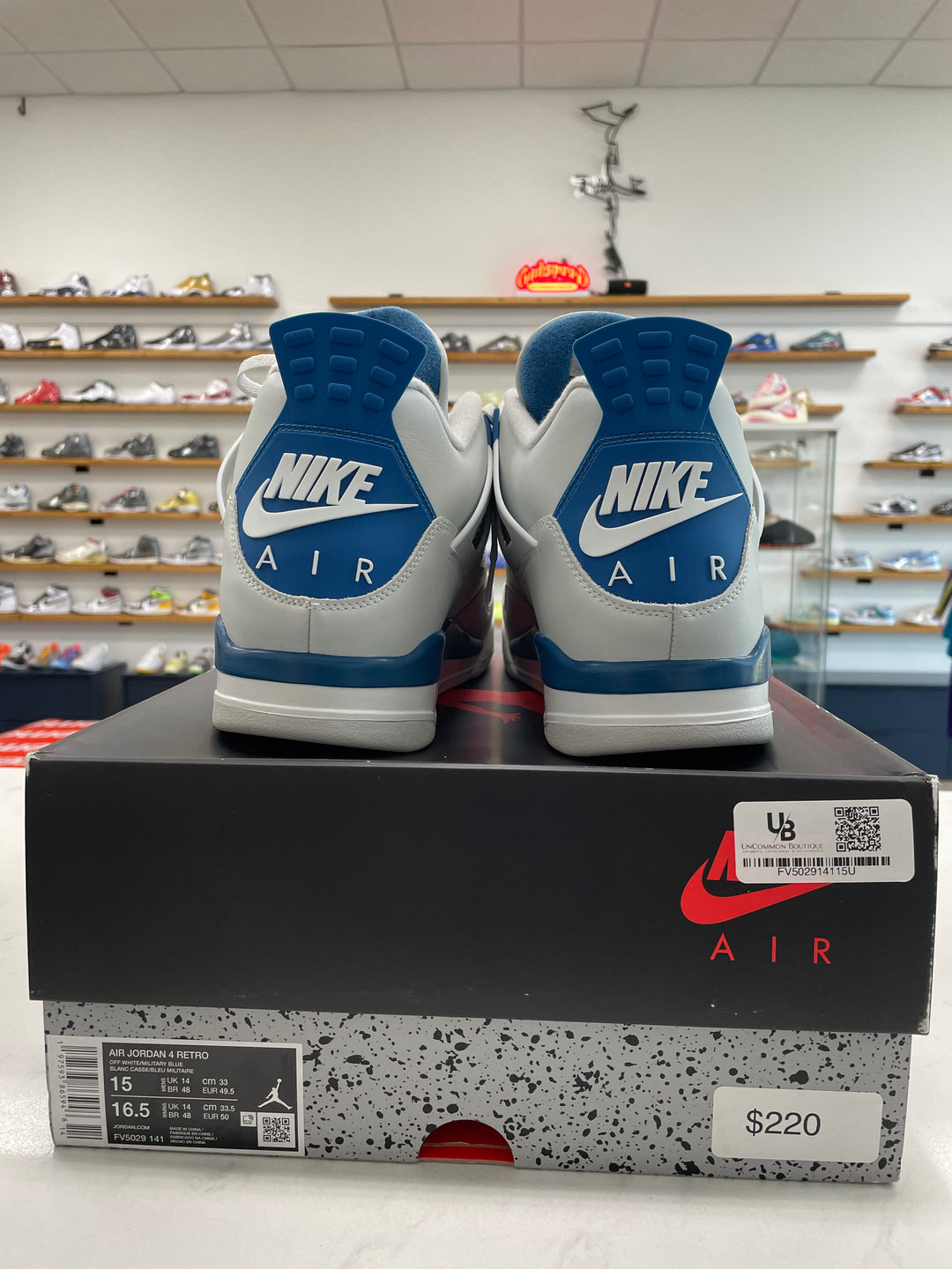 Jordan 4 Retro Military Blue (2024) - Worn