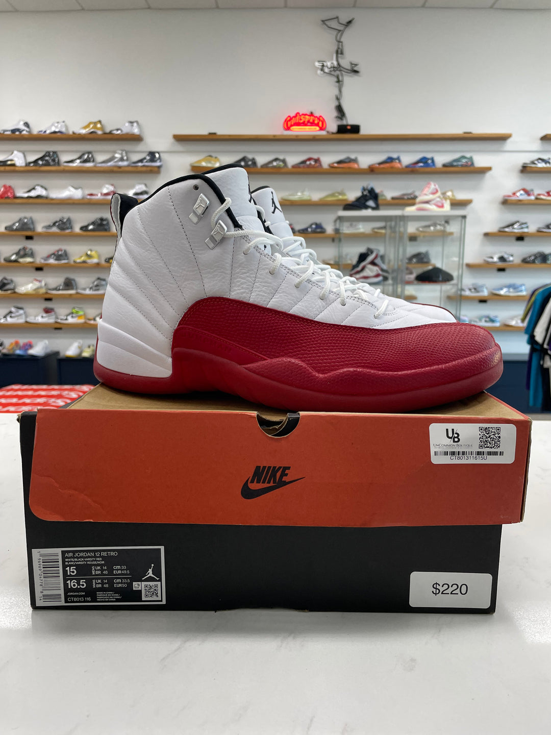 Jordan 12 Retro Cherry (2023) - Worn