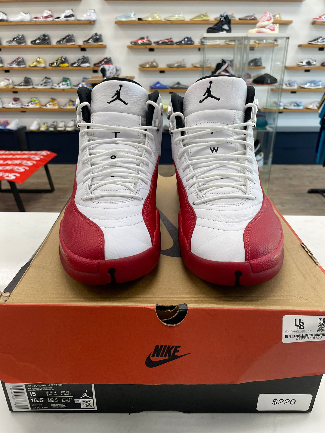 Jordan 12 Retro Cherry (2023) - Worn