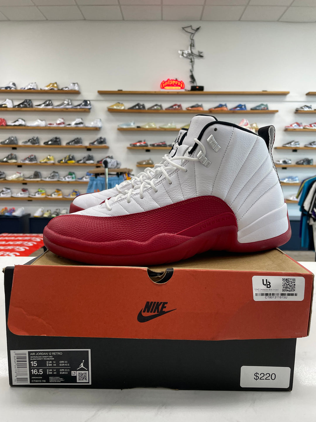 Jordan 12 Retro Cherry (2023) - Worn