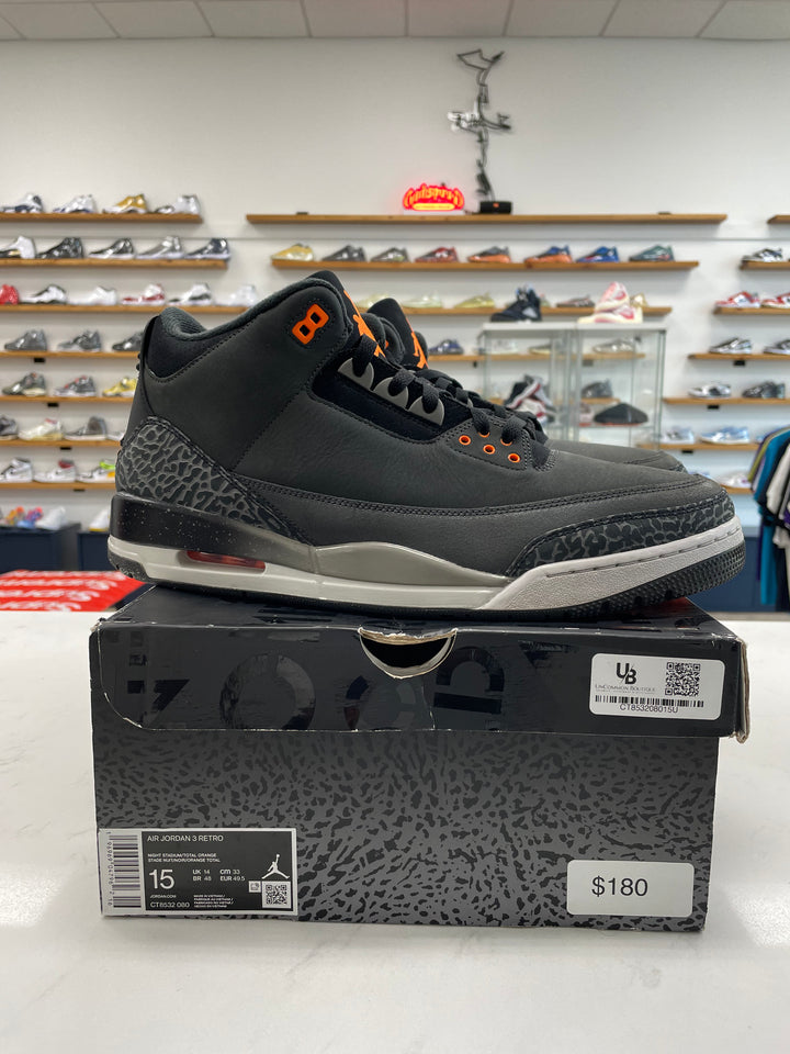 Jordan 3 Retro Fear Pack (2023) - Worn