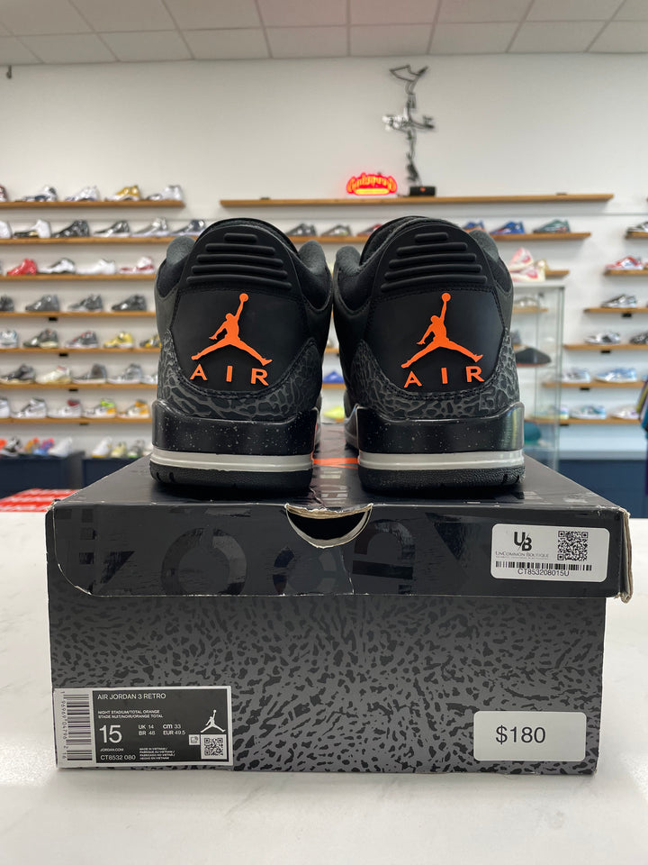 Jordan 3 Retro Fear Pack (2023) - Worn