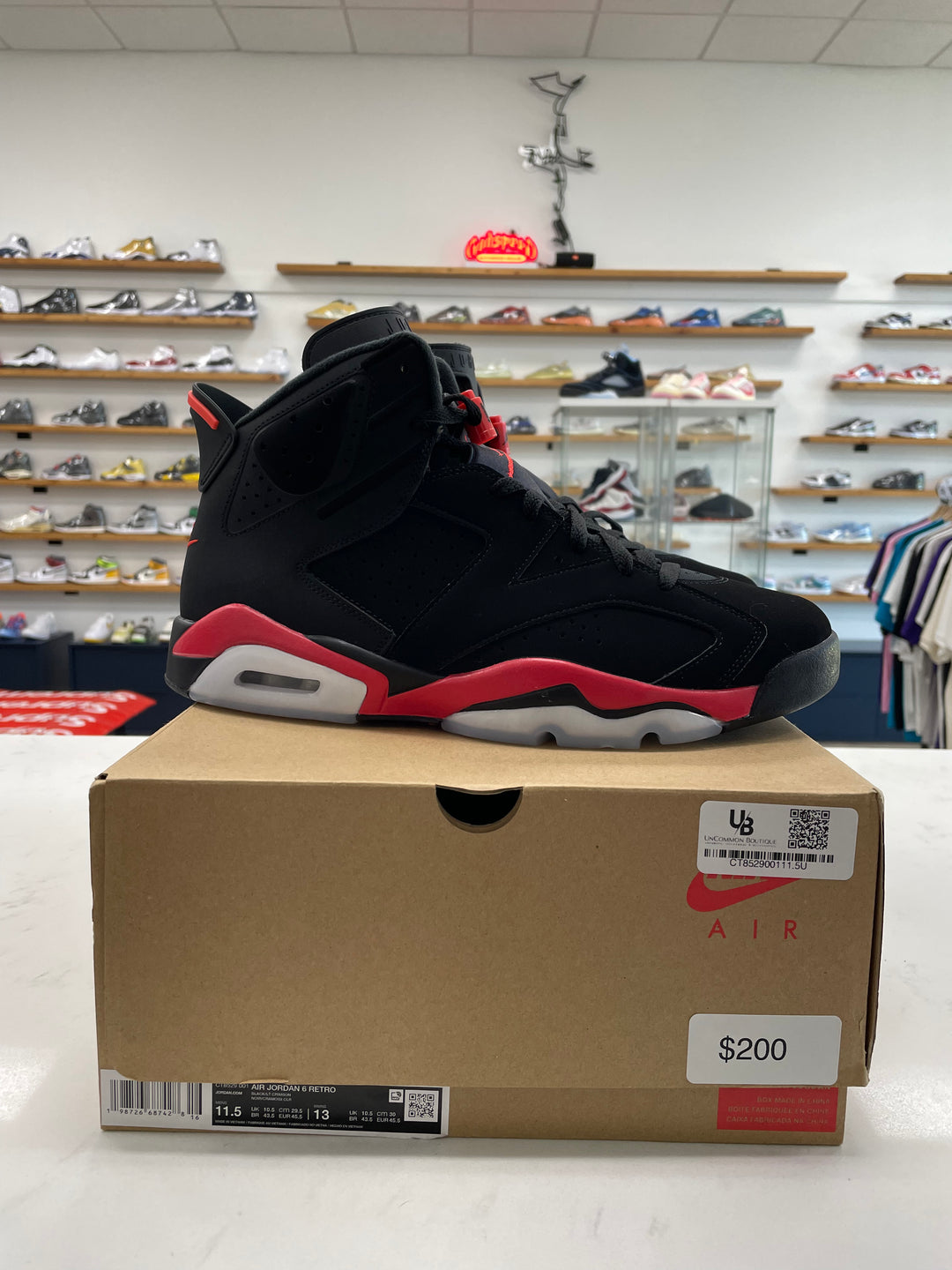 Jordan 6 Retro Infrared Salesman - Worn