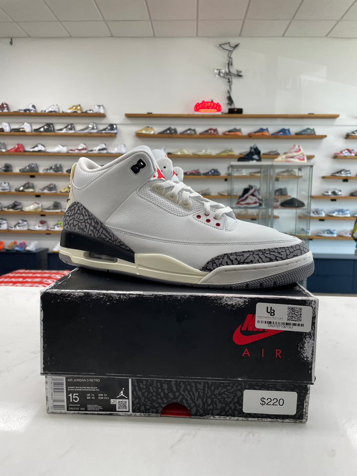 Jordan 3 Retro White Cement Reimagined - Worn