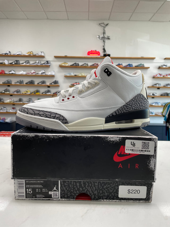Jordan 3 Retro White Cement Reimagined - Worn