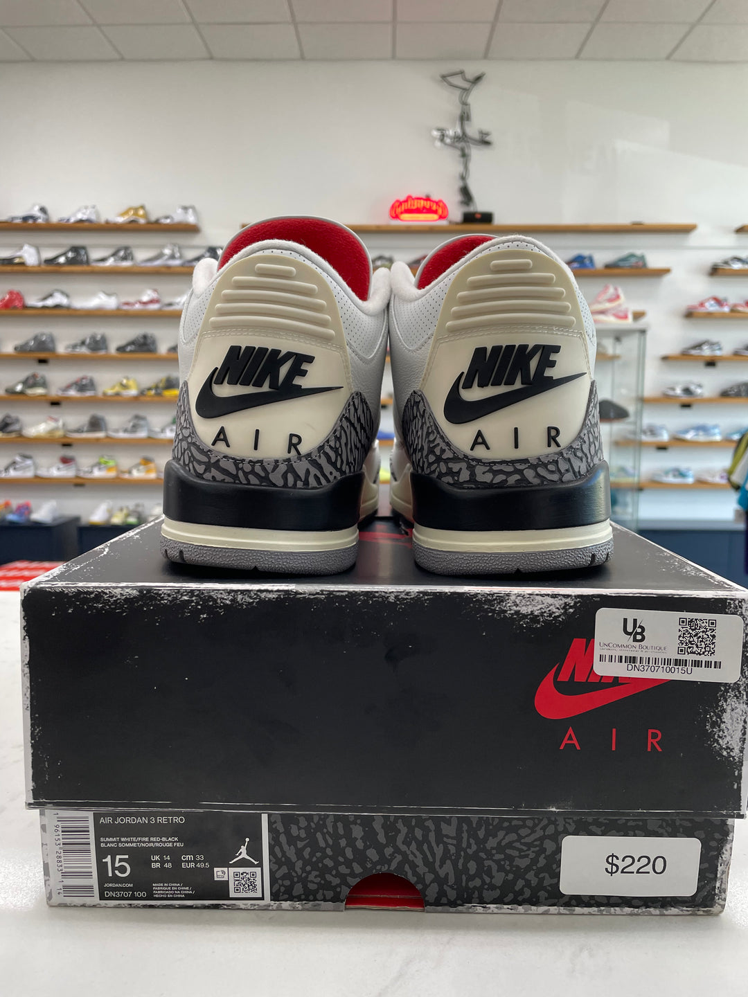 Jordan 3 Retro White Cement Reimagined - Worn