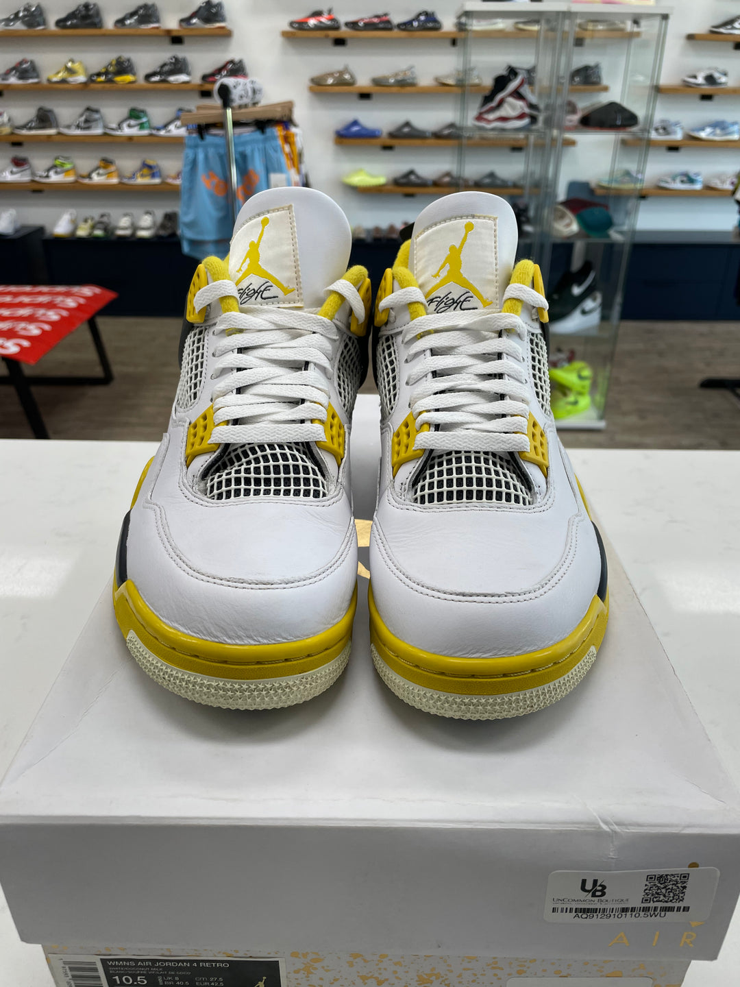Jordan 4 Retro Vivid Sulfur (Women's) - Worn
