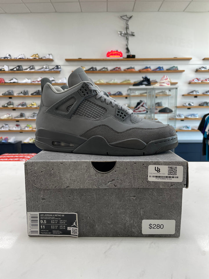 Jordan 4 Retro SE Paris Olympics Wet Cement - Worn