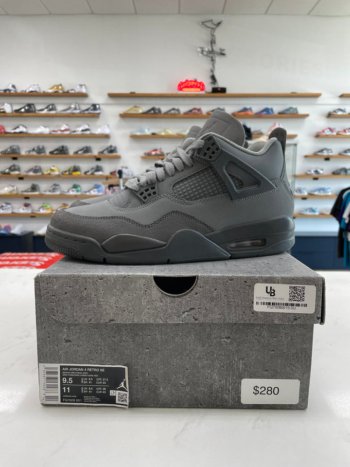 Jordan 4 Retro SE Paris Olympics Wet Cement - Worn