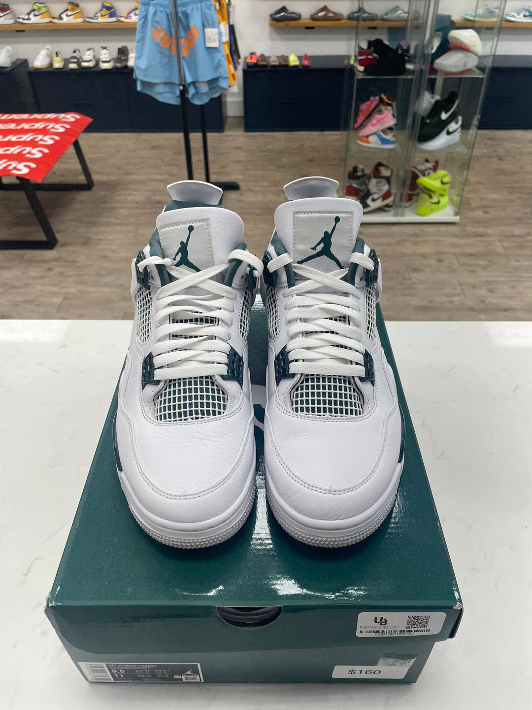 Jordan 4 Retro Oxidized Green - Worn