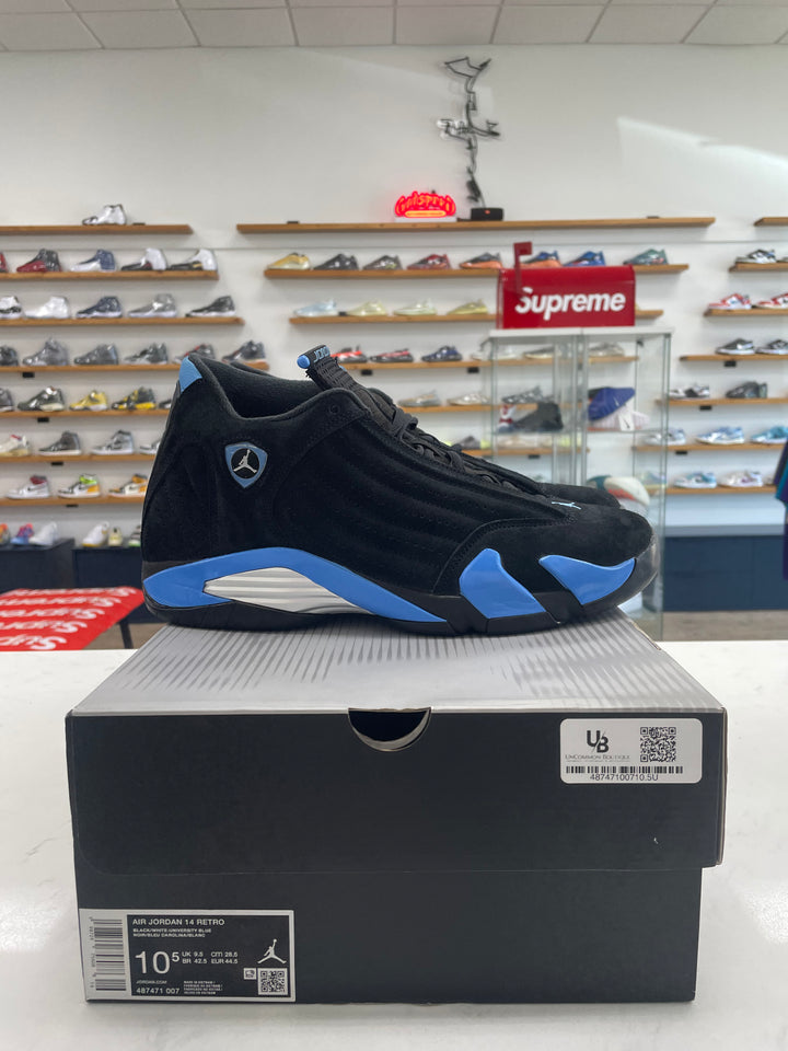 Jordan 14 Retro Black University Blue (2026) - Worn