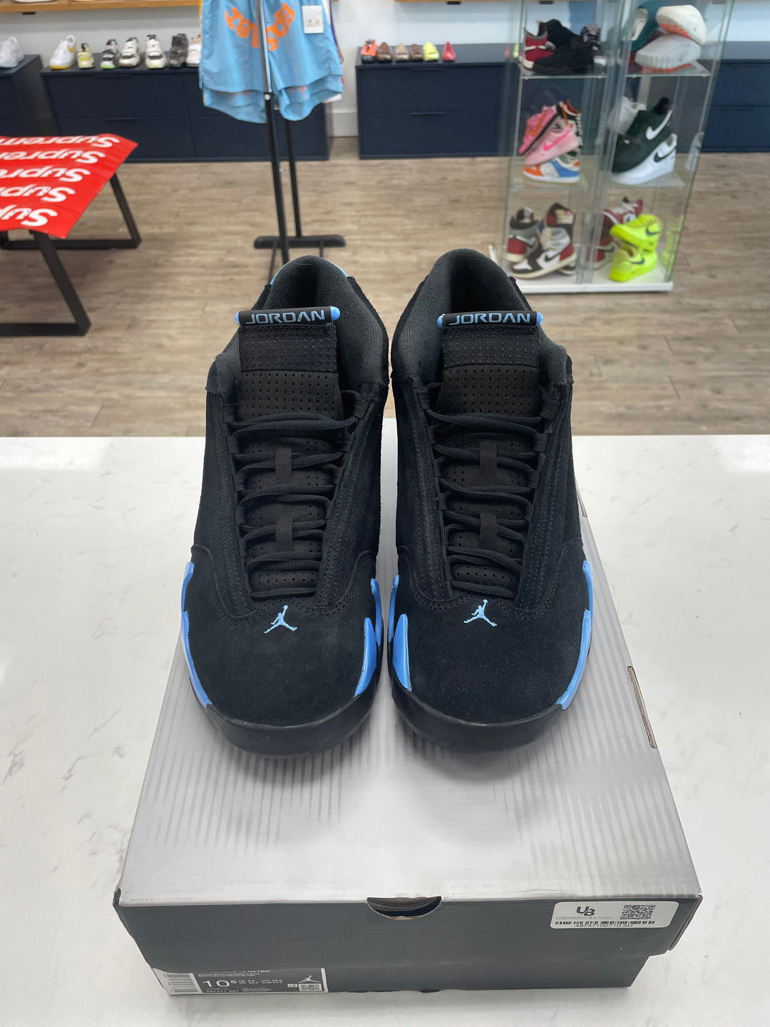 Jordan 14 Retro Black University Blue (2026) - Worn