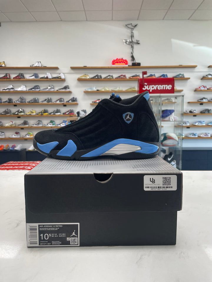 Jordan 14 Retro Black University Blue (2026) - Worn