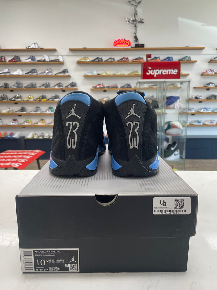 Jordan 14 Retro Black University Blue (2026) - Worn