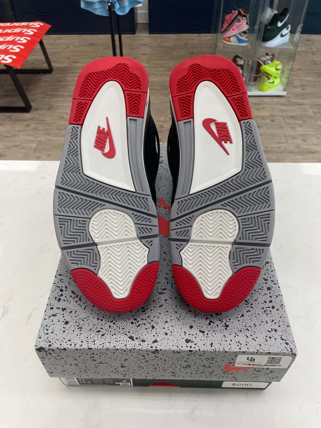 Jordan 4 Retro Bred Reimagined - Worn