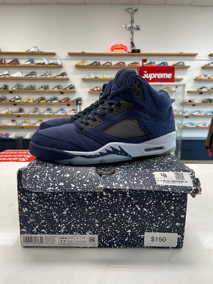Jordan 5 Retro Midnight Navy - Worn